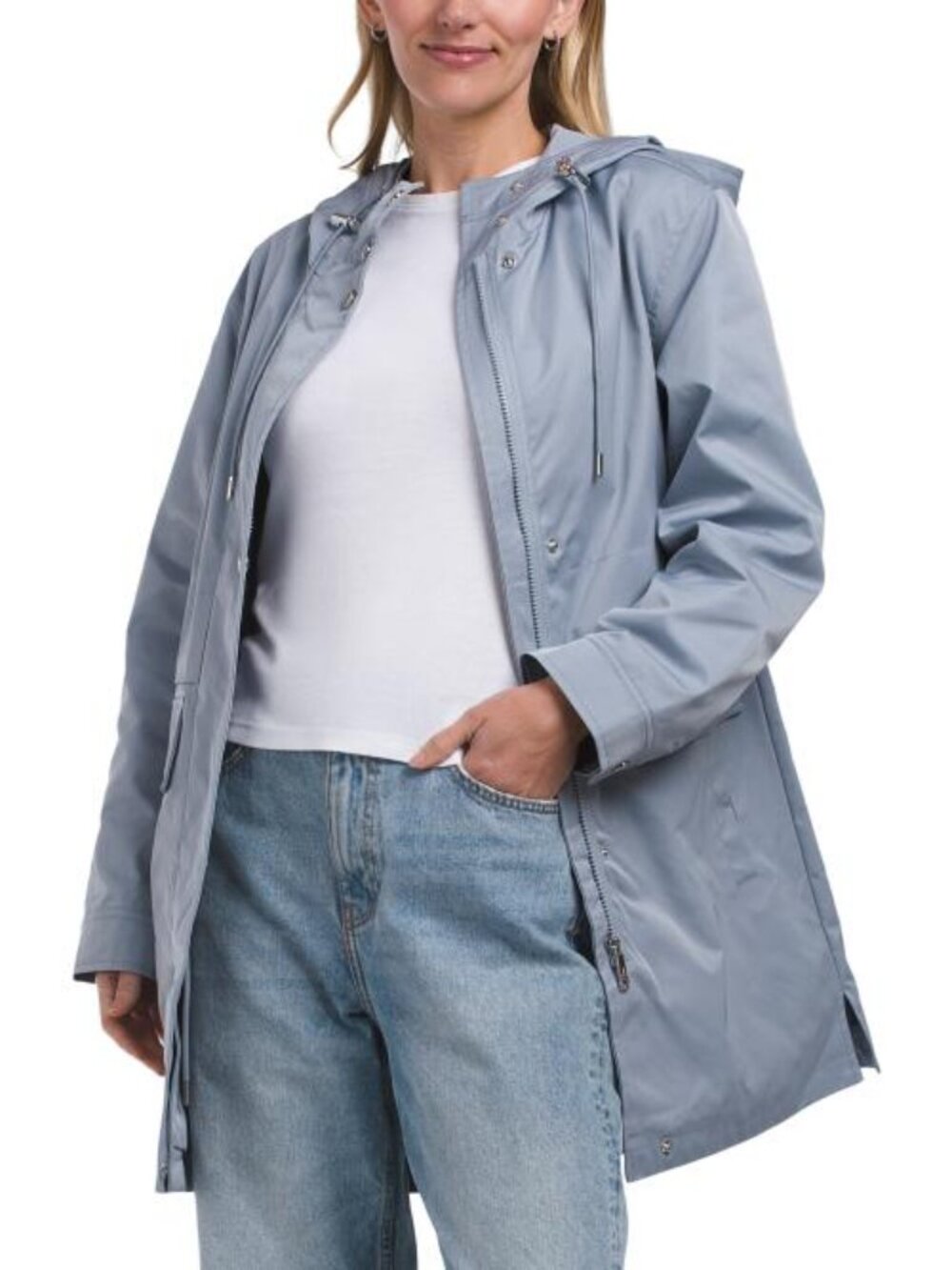 SAM EDELMAN Water Resistant Rain Coat